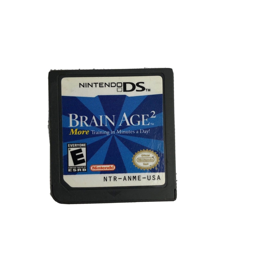 Brain Age 2 More Training in Minutes a Day Nintendo DS 2007 Video Game‎